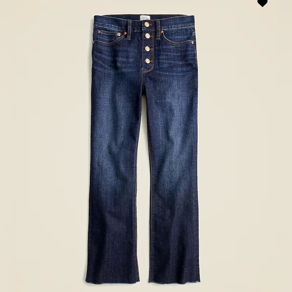 NEW - Beautiful Jeans by J.Crew - size 24. Boot Crop Dark blue